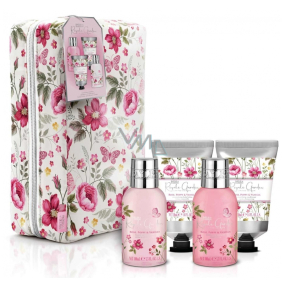 Baylis & Harding Růže, Mák a Vanilka šampon na vlasy 100 ml + sprchový krém 100 ml + kondicionér na vlasy 50 ml + tělové mléko 50 ml + kosmetická taštička, kosmetická sada