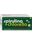 Naturvita Spirulina + Chlorella + Prebiotikum doplňek stravy napomáhá posílení a pročištění organismu, chrání organismus před působením volných radikálů 90 tablet