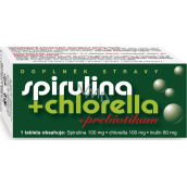 Naturvita Spirulina + Chlorella + Prebiotikum doplňek stravy napomáhá posílení a pročištění organismu, chrání organismus před působením volných radikálů 90 tablet