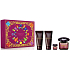 Versace Crystal Noir toaletní voda pro ženy 90 ml + tělové mléko 100 ml + sprchový gel 100 ml + toaletní voda 5 ml, dárková sada pro ženy