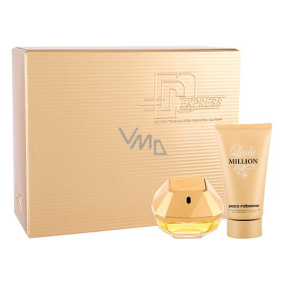 Paco Rabanne Lady Million parfémovaná voda pro ženy 50 ml + tělové mléko 75 ml, dárková sada pro ženy