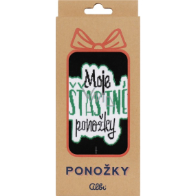 Albi Humorné ponožky Šťastné, velikost 35-38