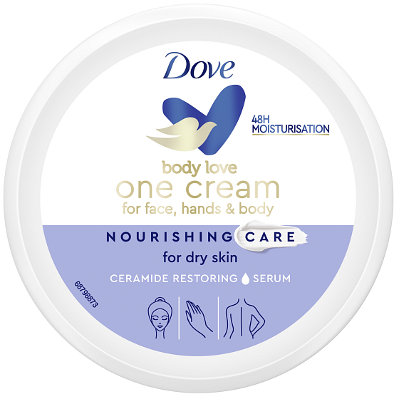 Dove Nourishing Care vyživující krém na tělo, ruce a tvář 250 ml