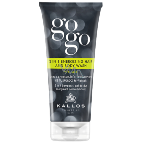 Kallos Gogo Men 2v1 posilující sprchový gel a šampon pro muže 200 ml