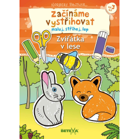 Ditipo Začínáme vystřihovat Zvířátka v lese kreativní sešit 17,5 x 24,1 x 0,8 cm, věk 3+