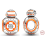 Charm Sterlingové stříbro 925 Marvel Star Wars Droid BB-8, korálek na náramek
