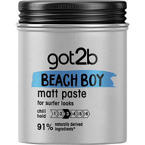 got2b Beach Boy matující pasta na vlasy, střední fixace, 100 ml got2b Beach Boy matující pasta na vlasy, střední fixace, 100 ml