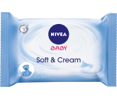 Nivea Baby Soft & Cream čisticí ubrousky pro děti 63 kusů