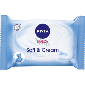 Nivea Baby Soft & Cream čisticí ubrousky pro děti 63 kusů