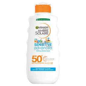 Garnier Ambre Solaire Kids Sensitive Advanced OF50+ mléko na opalování pro děti 200 ml