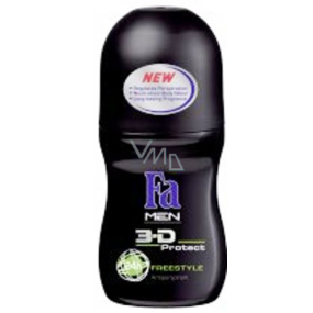 Fa Men 3D Freestyle kuličkový deodorant roll-on pro muže 50 ml