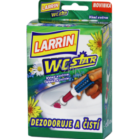 Larrin Wc Star vůně Květin flower gel do mísy 7 s gelovou náplní 42 ml