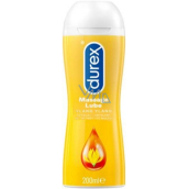 Durex 2v1 Massage Lube Ylang Ylang intimní masážní a lubrikační gel 200 ml