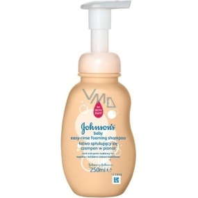 Johnsons Baby Easy Rinse snadno smývatelný pěnový šampon pro děti 250 ml