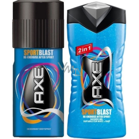 Axe Sport Blast deodorant sprej pro muže 150 ml + sprchový gel 250 ml, kosmetická sada