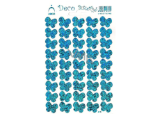 Arch Holografické dekorační samolepky motýlci modré
