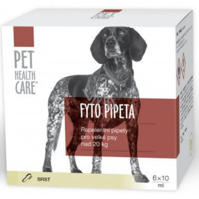 Pet Health Care Fytopipeta Repelentní pipeta pes od 20 kg 6 x 10 ml