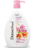 Dermomed Frangipani & White Peach sprchový gel dávkovač 1000 ml