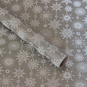 Zöwie Dárkový balicí papír 70 x 150 cm Vánoční Nordic stříbrný