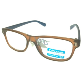 Berkeley Čtecí dioptrické brýle +3,0 plast hnědé světle modré stranice 1 kus R4077