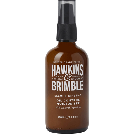 Hawkins & Brimble Men hydratační pleťový krém pro mastnou pleť s jemnou vůní elemi a ženšenu 100 ml