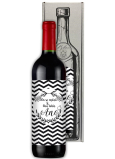 Bohemia Gifts Červené svatební víno On se zeptal a Ona řekla Ano dárkové víno ke svatbě 750 ml