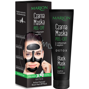 Marion Detox Black Peel-Off pleťová maska s aktivním uhlím 25 ml