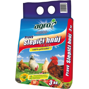 Agro slepičí hnůj pravý, 3 kg