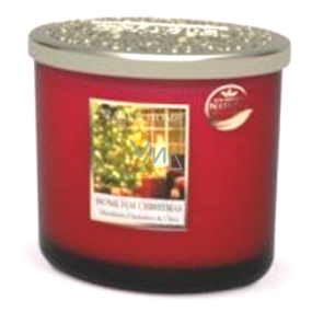Heart & Home Hřejivé Vánoce Sojová vonná svíčka elipsa 2 knoty hoří až 40 hodin 230 g