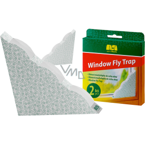 Moudrý Window Fly Trap okenní mucholapka do rohu okna 2 kusy