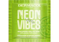 Dermacol Neon Vibes hydratační slupovací maska s passion fruit extraktem 8 ml