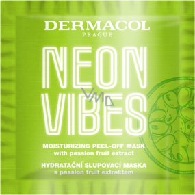 Dermacol Neon Vibes hydratační slupovací maska s passion fruit extraktem 8 ml