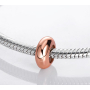 Charm Sterlingové stříbro 925 Zarážka stopper růžová, korálek na náramek