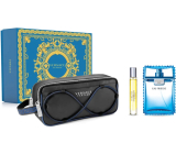 Versace Eau Fraiche Man toaletní voda 100 ml + toaletní voda miniatura 10 ml + kosmetická taška, dárková sada pro muže