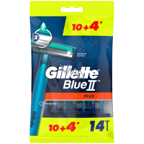Gillette Blue II Plus jednorázová holítka pro muže sáček 14 kusů