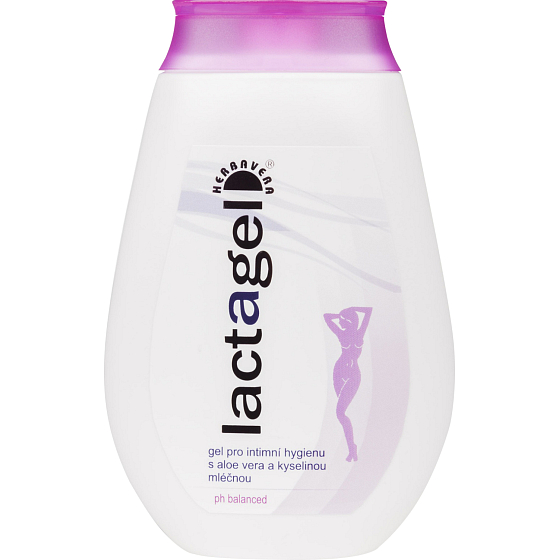 Herbavera Lactagel s Aloe Vera gel pro intimní hygienu, 250 ml
