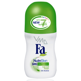Fa NutriSkin Natural Fresh Senses kuličkový deodorant roll-on pro ženy 50 ml