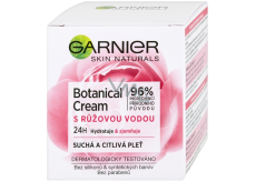 Garnier Skin Naturals Botanical Cream s růžovou vodou pleťový krém pro suchou a citlivou pleť 50 ml