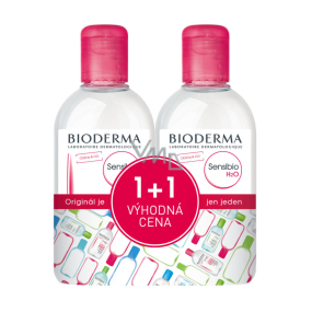 Bioderma Sensibio H2O micelární odličovací voda pro citlivou pleť 2 x 250 ml, duopack