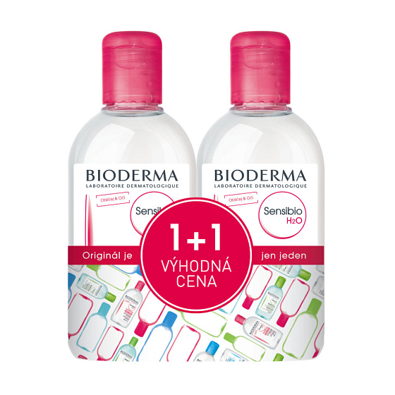 Bioderma Sensibio H2O micelární odličovací voda pro citlivou pleť 2 x 250 ml, duopack