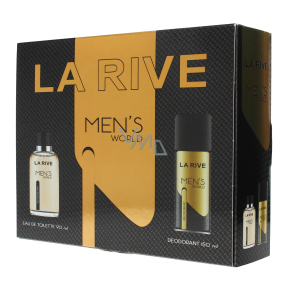 La Rive Mens World toaletní voda 90 ml + deodorant sprej 150 ml, dárková sada