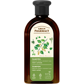 Green Pharmacy šampon proti lupům s břízou a ricinovým olejem 350 ml