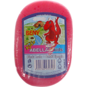 Abella Kids Beny koupelová houba 11 x 7 x 4 cm různé barvy 1 kus