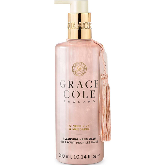 Grace Cole Ginger Lily & Mandarin - Exotické lilie a mandarinka čisticí tekuté mýdlo na ruce dávkovač 300 ml