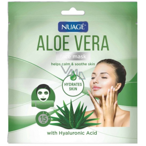 Nuagé Aloe Vera a Kyselinou hyaluronová 15 minutová hydratační pleťová maska 1 kus