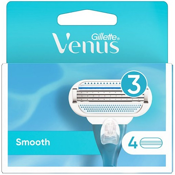 Gillette Venus Smooth náhradní hlavice 4 kusy, pro ženy