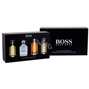 Hugo Boss No.6 Bottled toaletní voda pro muže 2 x 5 ml + Hugo toaletní voda 5 ml + Boss The Scent toaletní voda 5 ml, dárková sada