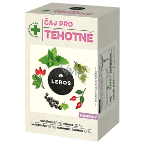 Leros Čaj pro těhotné bylinný čaj pro doplnění pitného režimu nastávajících maminek 20 x 2 g