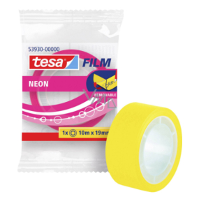 Tesa Tesafilm Lepicí popisovatelná páska neonová růžová/žlutá 10 m x 19 mm 1 role