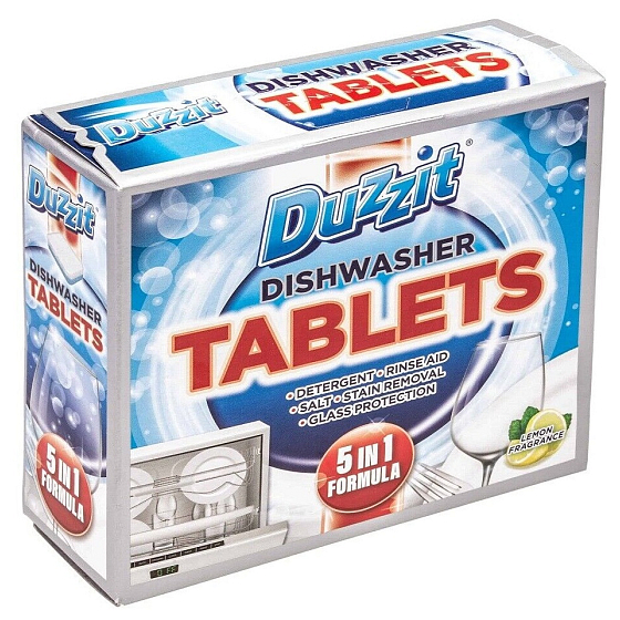 Duzzit Dishwasher Tablets Lemon 5v1 tablety do myčky 12 x 20 g